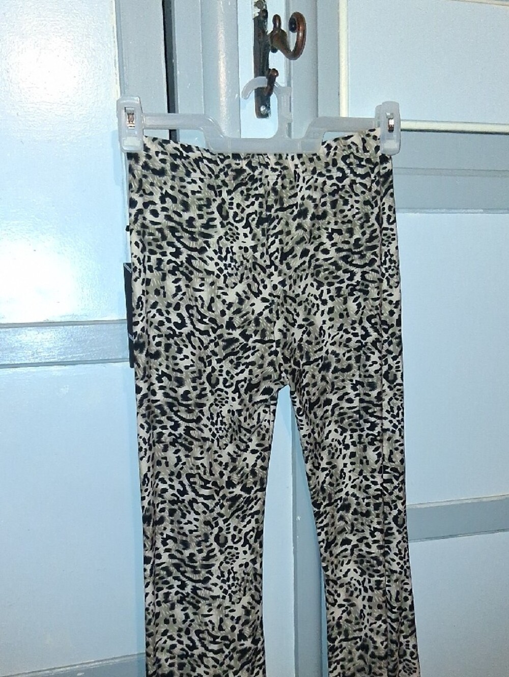 Ashley Mason Leopard Flare Pants - Picture 5 of 5